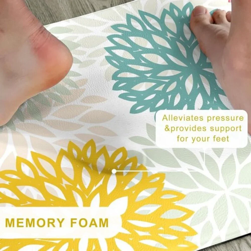 New Set of 2 Cushioned Anti-Fatigue Kitchen Mat, Non-Slip, Waterproof Rugs